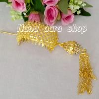 ราคา รัดเกล้าผม ปิ่นปักผม เครื่องประดับชุดไทย รัดเกล้าดอกพิกุล (24386746052)