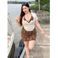 ราคา ชุดเซต 3 ชิ้น ลายเสือ เสื้อคลุม บราเสือ กระโปรง ใส่สงกรานต์ เที่ยวทะเลแซ่บๆ สาวอวบ (23986787347)