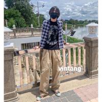 ราคา กางเกงขายาคาโก้ คาโก้ขายาว คาโก้สีกากี หญิงชายใส่ได้ (17333285562)