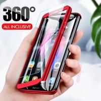 ราคา เคสประกบ 360 องศา Case iPhone 5 5s i6 6s 6plus 6splus i7 i8 7plus 8plus se 2020 iPhone X XS XS Max XR iPhone 11 11Pro 11Pro Max แถมฟิล์มกระจก1ชิ้น เคสประกบหน้าหลัง (12657459362)