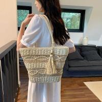 ราคา กระเป๋าถือผ้าไนลอนสไตล์เกาหลีสำหรับผู้หญิง กระเป๋าสะพายไหล่แบบทอ กระเป๋าถือแบบลำลอง ขนาดใหญ่ กระเป๋าถือแบบทอ (23845062965)