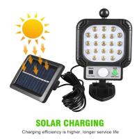 ราคา 966B LED Solar Light PIR Motion Sensor Garden Light Outdoor Wall Light Waterproof Indoor (21262242302)