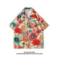 ราคา Muse Harbor เสื้อเชิ้ตผู้ชายวินเทจสไตล์ญี่ปุ่นยุค80เสื้อเสื้อเชิ้ตลายดอกแขนสั้นลายดอกไม้เสื้อฮาวายพิมพ์ลายวันหยุดชายหาด (24239322893)