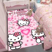 ราคา MINISO Sanrio Hello Kitty พรมการ์ตูนเด็กห้องนอนพรมพรมบ้านพรมกาแฟเต็มโต๊ะข้างเตียงห้องนั่งเล่นพรม (24442580375)