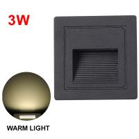 ราคา โคมไฟ Led กันน้ำ สําหรับติดขั้นบันได ไฟฝังพื้น ฝังบันได 3w เเสงวอร์มไวท์ 220V ไฟส่องขั้นบันได โคมไฟฝังพื้น (19742310335)