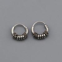 ราคา Silver thai Jewelry ต่างหูห่วงเงินแท้925 ชุบทอง ขนาด 1 2x8 925 sterling silver hoop earrings gold plated size 1 2x8 (21276629330)