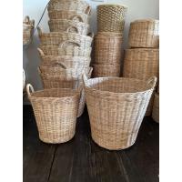 ราคา ตะกร้า ใส่ผ้า ตะกร้าใส่ของ ใส่ผลไม้ หวายแท้ ใบใหญ่ 41 42 cm (21758085044)