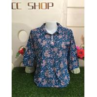 ราคา เสื้อยืดหญิง เสื้อยืด เสื้อยืดสาวอวบ เสื้อยืดแฟชั่นเสื้อ เสื้อแฟชั่นผญ สาวอวบ เสื้อลายดอก เสื้อสงกรานต์ รุ่น310 (24336924610)