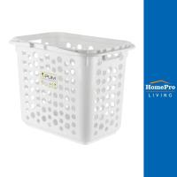ราคา HomePro ตะกร้าผ้าเหลี่ยม 5011 สีขาว แบรนด์ PLIM (17424517178)