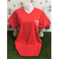 ราคา เสื้อยืด เสื้อผู้หญิง เสื้อยืด ผญสวยๆ เสื้อแฟชั่นผญ เสื้อผ้าสาวอวบ เสื้อยืด oversize48 50นิ้ว เสื้อแขนสั้น รุ่น9219 (18962485671)