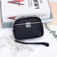 ราคา Belfoyer กระเป๋าใส่เหรียญหนังแท้กระเป๋าสตางค์ขนาดเล็กสีทึบเรียบง่ายกระเป๋าใส่ซิปแบบมัลติฟังก์ชั่น (24470638518)
