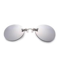 ราคา HOT Clip On Nose Glasses Round Rimless Matrix Morpheus Sunglasses Mini Frameless Vintage Men Eyeglasses UV400 (20251546787)