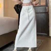 ราคา กระโปรงทรงเอเอวสูงทรงหลวมเอวยางยืด ทรงตรง ทรงสลิม เอวยางยืม ทรงหลวม แฟชั่น กระโปรงยาวปานกลาง ฤดูร้อน 2024 (23170487284)