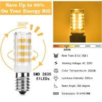 ราคา G9หลอดไฟ LED E14 3W 5W SMD2835 220V หลอดไฟไฟขั้วเกลียว360องศาโคมไฟ Led สีขาวนวล เย็นสีขาวไฟสปอตไลท์ฮาโลเจนหลอดไฟขนาดเล็กประหยัดพลังงานสีขาวอุ่น (17196147489)