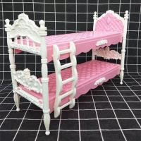 ราคา ตุ๊กตาบาร์บี้ชุดตุ๊กตาบาร์บี้30ซม เตียงเจ้าหญิงสไตล์ยุโรปด้านล่างเตียงสองชั้นเฟอร์นิเจอร์ห้องนอนอุปกรณ์ของเล่นเด็กผู้หญิง (10386427560)