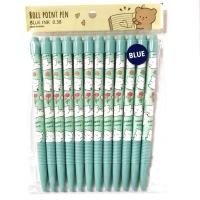 ราคา ปากกา ปากกาลูกลื่น หมึกน้ำเงิน BOLL POINT PEN คุณภาพดี พร้อมส่ง หัว 0 38 มม ลิขสิทธิ์แท้100 ยกแพ็ค 12 ด้าม (24399813656)