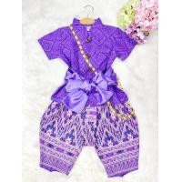 ราคา ชุดไทยเด็กชายเสื้อ โจงกระเบนแถมผ้าคาดเอว ใส้ไปโรงเรียนหล่อๆ (24566368159)