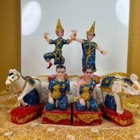 ราคา ชุดบริวารถวายศาลพระภูมิศาลตายายศาลพระพรหม ตุ๊กตาแก้บน (21762453873)