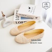 ราคา รองเท้าคัทชูลูกไม้ แบบไขว้ NO SL419 (21592083264)