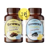 ราคา แคลเซียมเม็ดเคี้ยว Brown Choco Monster Cookie Calcium Plus 1 กระปุก บรรจุ 20 เม็ด (24491534803)