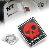 ราคา for Piaggio Vespa LX150 S125 GTS 250 300 GTV Sprint Primavera 150 Motorcycle Front Head Fairing Badge Plate Tablet Black Logo Square Sticker เพลทโลโก้ LOGO VESPA ลายใบโพธิ์ แต่งด้านหน้า (7544366646)