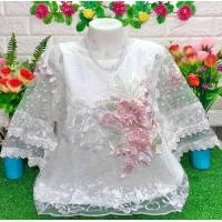 ราคา เสื้อลูกไม้ไซส์ใหญ่50 52 (17855413020)