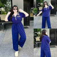 ราคา W0016 ชุดเซที่เสื้อผ้าลายชิโนริ สาวอวบ อ้วน ทูโทนผ้าลาย กางเกงขายาว (24191856961)