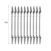 ราคา 10ชิ้นคลิปหนีบผมปากจระเข้อเนกประสงค์หัวคู่สายยางรูปภาพบัตรรูปภาพบันทึกแบบ DIY ที่ใส่กระดาษโน้ตอุปกรณ์สำนักงาน (24499194218)