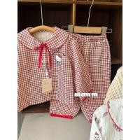 ราคา พร้อมส่ง ชุดเด็ก ชุดนอนลูกสาว Hello Kitty แขนยาวขายาว เสื้อคอบัวผูกโบว์แต่งขอบแดง มี2สี น่ารักสุดๆ (24177940107)