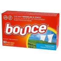 ราคา Bounce แผ่นหอมปรับผ้านุ่ม กลิ่น Outdoor Fresh ขนาด 80 120 160 แผ่น กล่อง 40แผ่น แบ่งขายแผ่นอบผ้า Fabric Softener Dryer Sheet (21569148790)