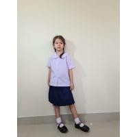 ราคา คอบัวประถม เสื้อนักคอบัวประถม คอบัวประถมผ่ากลาง เสื้อนักเรียนเด็กประถม ชุดนักเรียน อก28 52 พร้อมส่ง ได้เสื้ออย่างเดียว (9037635822)