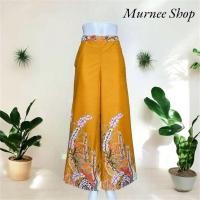 ราคา กางเกงขาบาน ทรงคุณนาย ผ้าปาเต๊ะใส่สบาย (23262222408)