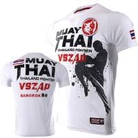 ราคา เสื้อยืดมวยไทย 2568 เสื้อยืดต่อสู้ผู้ชาย ตัวอักษรพิมพ์ลายลำลอง แขนสั้น เสื้อผ้าสลิมฟิต เสื้อกีฬา แฟชั่นยิม เสื้อยืดวินเทจ (21671618628)