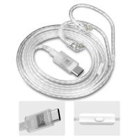 ราคา KZ Earphones Cables Silver Plated Upgrade Cable Headphones Type c Plug 2PIN Wire For KZ EDXPROX ZSX ZSN PRO ZS10PRO ZAR ZVX (22769298537)