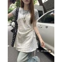 ราคา ชุดเดรสคอตั้งแขนกุดผ้าลูกไม้สไตล์เกาหลีสำหรับฤดูร้อน 2024 ชุดเดรสผู้หญิงสไตล์เกาหลีสำหรับวันหยุด ชุดเดรสแขนกุดคอตั้ง (22606964282)