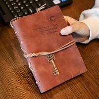 ราคา สมุดบันทึกโบราณพร้อมสายรัดและจี้ หน้าภายในที่ถอดออกได้ สมุดบันทึกไดอารี่สมุดบันทึกหนัง PU เครื่องเขียนโรงเรียนแผนไดอารี่ (24412485772)
