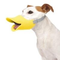 ราคา Aduck ปากเป็ด ที่ครอบปากสุนัข กันเลีย กันเห่า กันกัด Size L สีเหลือง (12468479)