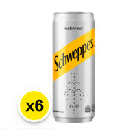 ราคา ชเวปส์ มะนาว โซดา Schweppes Lemon Soda น้ำอัดลมผสมโซดาพร้อมดื่ม ขนาด 330 มล จำนวน 6 กระป๋อง (24030011716)