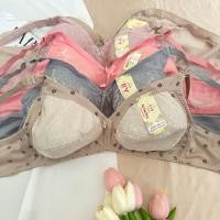 ราคา ลดล้างสต๊อค เสื้อในคนแก่ ไร้โครง ไร้ฟองน้ำ คัพ C ผ้าลูกไม้ เต้าใหญ่เนื้อเยอะ 2ตะขอ เก็บข้างเนื้อ 46 48 (24247143325)