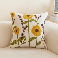 ราคา Doti ปลอกหมอนอิง ปักลายดอกไม้ สไตล์มินิมอล หมอนอิงโซฟาผ้าฝ้ายแท้สไตล์นอร์ดิก ปลอกหมอนปักลายดอกไม้ (24485380353)