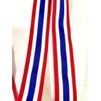 ราคา ริบบิ้นผ้าลายธงชาติไทย เทปแต่งผ้า ขนาด25มิล เนื้อดี สีสวย ส่งไว ห่อ10เมตร (24605573570)