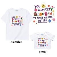 ราคา resign studio ลาย Betterเสื้อยืด Crop Oversize (23797931359)