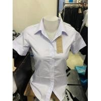 ราคา เสื้อนักศึกษาหญิง มีสาบ ทรงเข้ารูป สาบหลัง l จุฬา (22040277120)