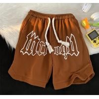 ราคา กางเกงขาสั้นทรงเอทรงหลวมตัวอักษรย้อนยุคอเมริกัน กางเกงวอร์มหลวมฤดูร้อนสำหรับผู้ชายและผู้หญิง (21484325571)