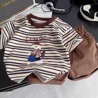 ราคา เสื้อผ้าแฟชั่นเด็ก เสื้อผ้าเด็กผู้ชาย หล่อๆ เท่ๆ ชุดเซ็ต 2 ชิ้น Size80 120cm (24499636736)