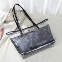 ราคา PIYU ใหม่ฤดูร้อนว่ายน้ำกระเป๋า PVC กันน้ำกระเป๋าทรายกันน้ำสำหรับชายหาดกระเป๋าสะพายพลาสติกออกกำลังกายกระเป๋าสะพายแฟชั่นใส (24312878286)