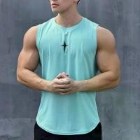 ราคา เสื้อกล้ามผู้ชายระบายอากาศได้ดีเสื้อกล้ามแขนกุดสำหรับเล่นกีฬากลางแจ้งเสื้อยืดใส่ออกกำลังกายวิ่งฟิตเนสเสื้อกล้ามคอกลมแห้งเร็ว (23751759340)