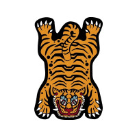 ราคา VIKAMA พรมห้องนั่งเล่นน่ารักการ์ตูน Tiger Decor พรมเด็กห้องนอนพรมข้างเตียงตกแต่งบ้าน Cloakroom เท้า (24061249509)