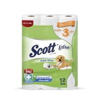 ราคา สก๊อตต์ เอ็กซ์ตร้า กระดาษชำระ หนา 2ชั้น ความยาวสามเท่า ขนาด 12 ม้วน Scott Extra Super Jumbo Roll2PLY 12Rolls ทิชชู่ กระดาษทิชชู่ ทิชชู่ม้วนใหญ่ ทิชชู่ยกลัง (22607501688)