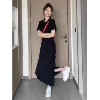 ราคา ชุดเดรสคอโปโลสีดำสไตล์ฮิปซี ชุดเดรสยาวคลุมเข่าผู้หญิง ดีไซน์หรูหรา สไตล์ฤดูร้อน ชุดเดรสยาวคลุมเข่า ชุดเดรสคอโปโลสีดำ (24571040530)